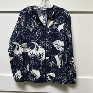 Navy floral Patagonia jacket